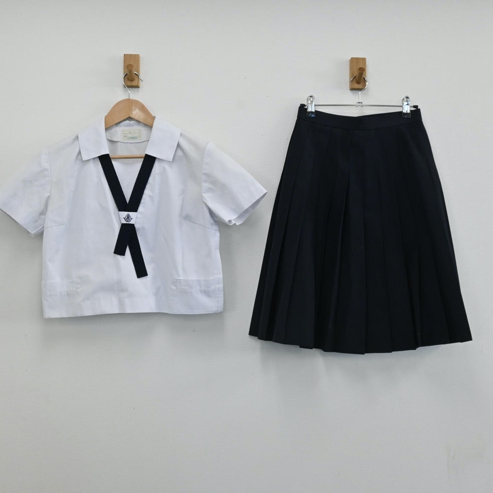 【中古】佐賀県 佐賀北高等学校 女子制服 5点（シャツ・スカート）sf005730