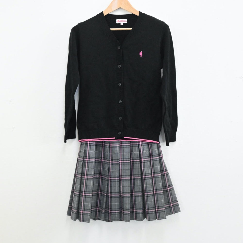 中古制服】東京都 クラーク記念国際高等学校 女子制服 7点（ブレザー・シャツ・ニット・スカート）sf005742【リサイクル学生服】 |  中古制服通販パレイド