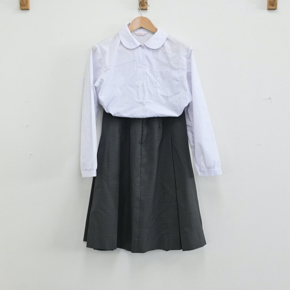 【中古】山形県 第一中学校 女子制服 7点（ブレザー・シャツ・スカート）sf005760