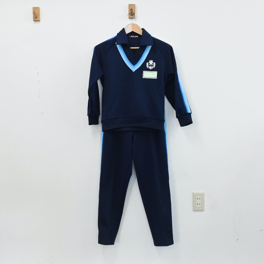 中古制服】栃木県 栃木市立東中学校 女子制服 4点（体操服 上