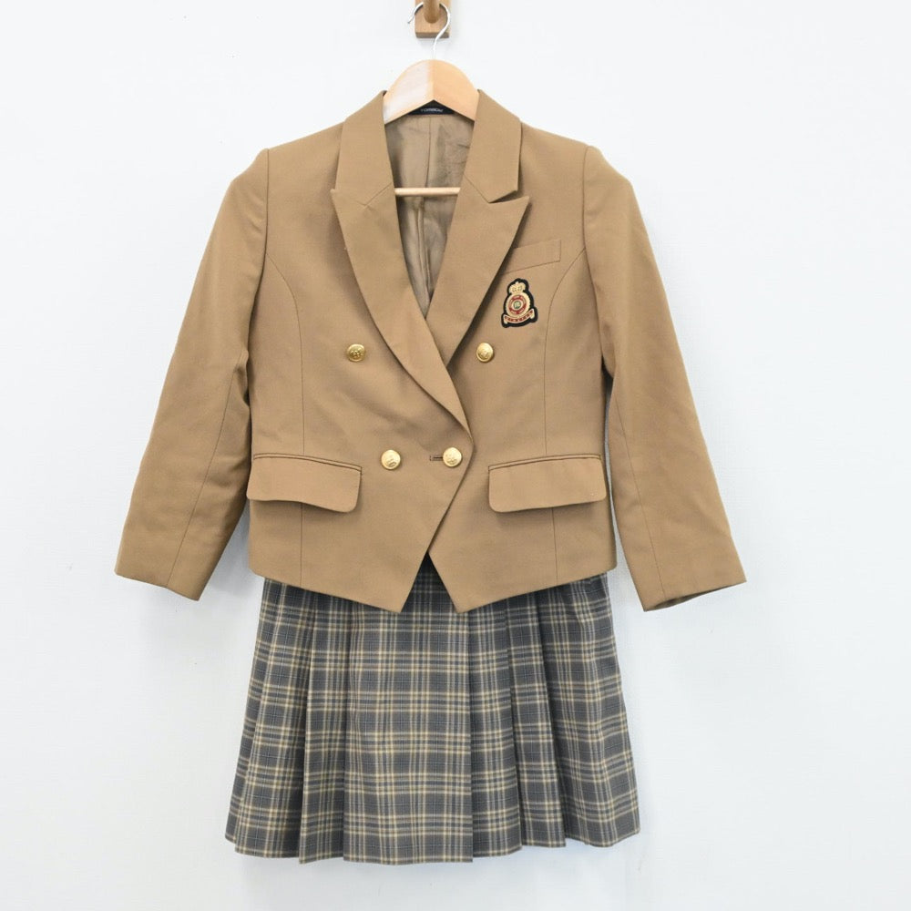 【中古】神奈川県 横浜市立老松中学校 女子制服 5点（ブレザー・ベスト・スカート）sf005777