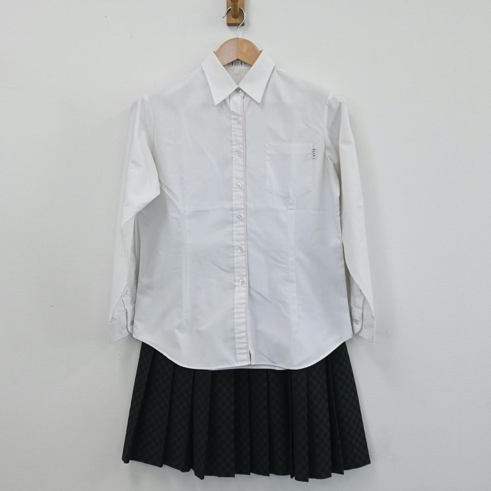 【中古】東京都 共立女子第二中学校高等学校 女子制服 4点（ブレザー・シャツ・ニット・スカート）sf005801