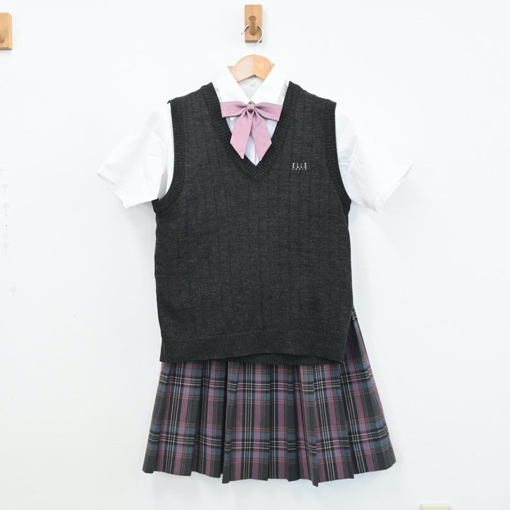 【中古制服】東京都 共立女子第二中学校高等学校 女子制服 4点（シャツ・ニットベスト・スカート）sf005802【リサイクル学生服】 |  中古制服通販パレイド