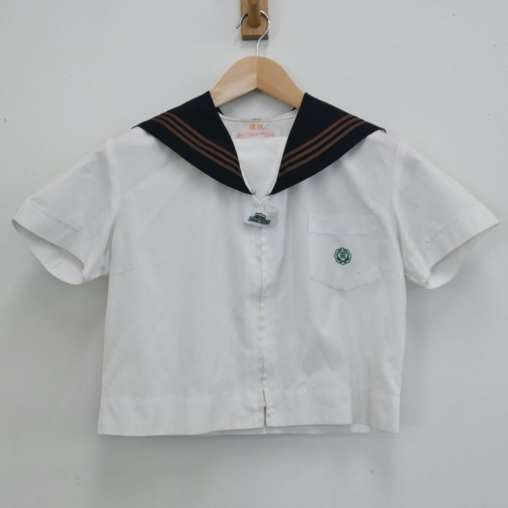 【中古】群馬県 関東学園大学附属高等学校 女子制服 3点（セーラー服・スカート）sf005803