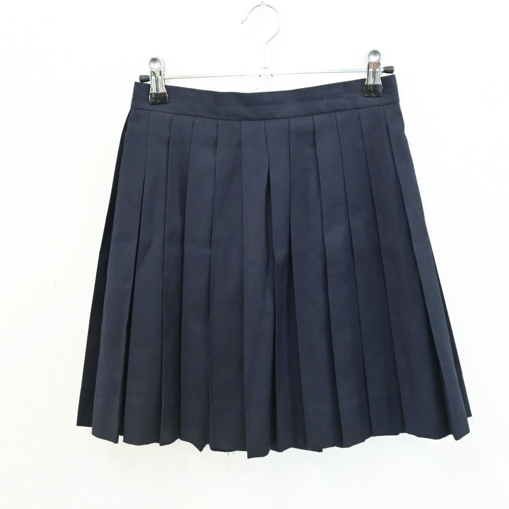 【中古】群馬県 太田市立西中学校 女子制服 4点（セーラー服・ベスト・スカート）sf005806