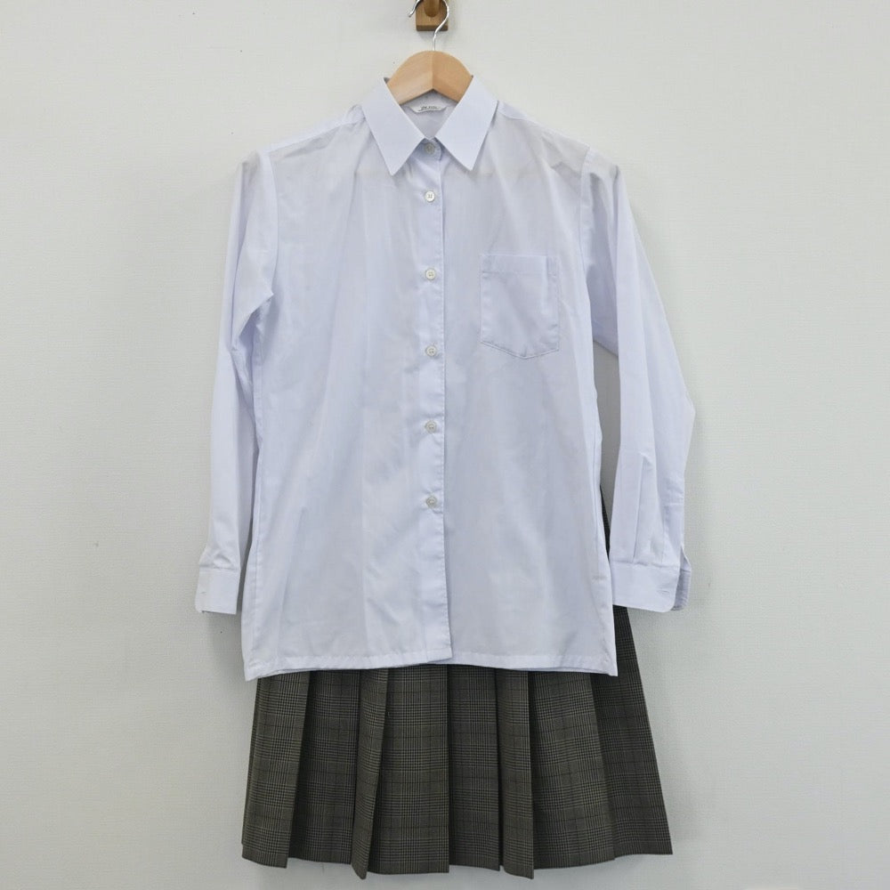 【中古】栃木県 宇都宮陽西中学校 女子制服 4点（ブレザー・シャツ・ベスト・スカート）sf005820