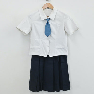 【中古】東京都 共立女子中学高等学校 女子制服 6点（シャツ・ニット・スカート）sf005829