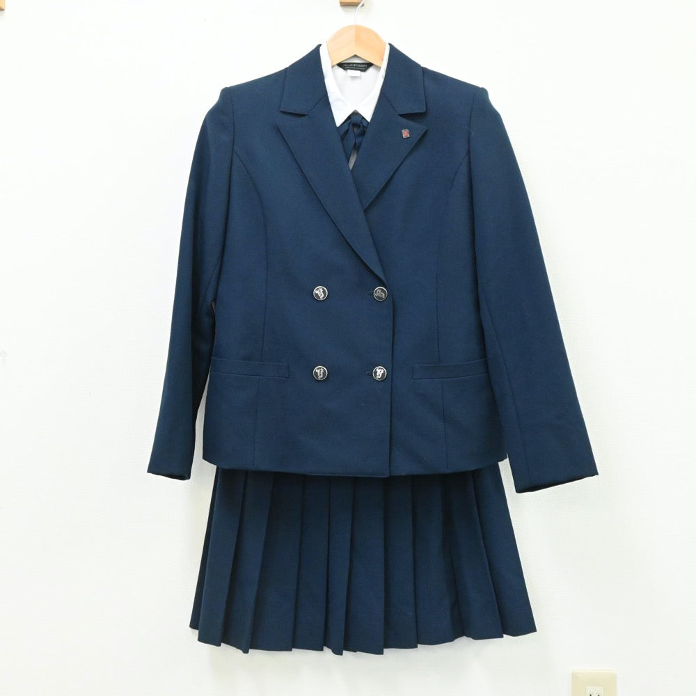 【中古】愛知県 愛知県立豊丘高等学校 女子制服 4点（ブレザー・シャツ・スカート）sf005856