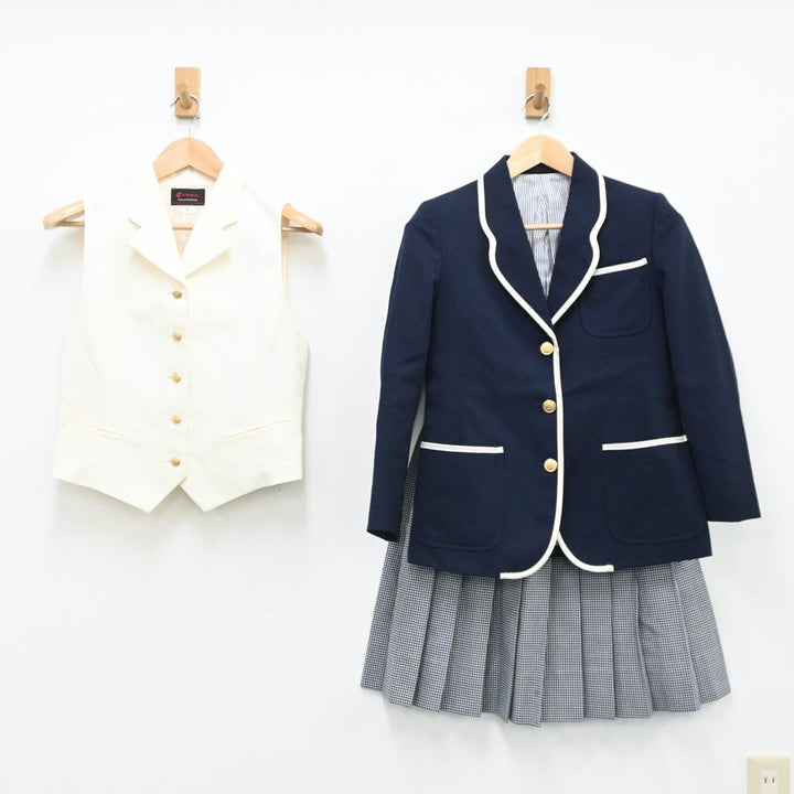 中古制服】神奈川県 聖セシリア女子中学校 女子制服 5点（ブレザー・ベスト・シャツ・スカート）sf005869【リサイクル学生服】 | 中古制服 通販パレイド