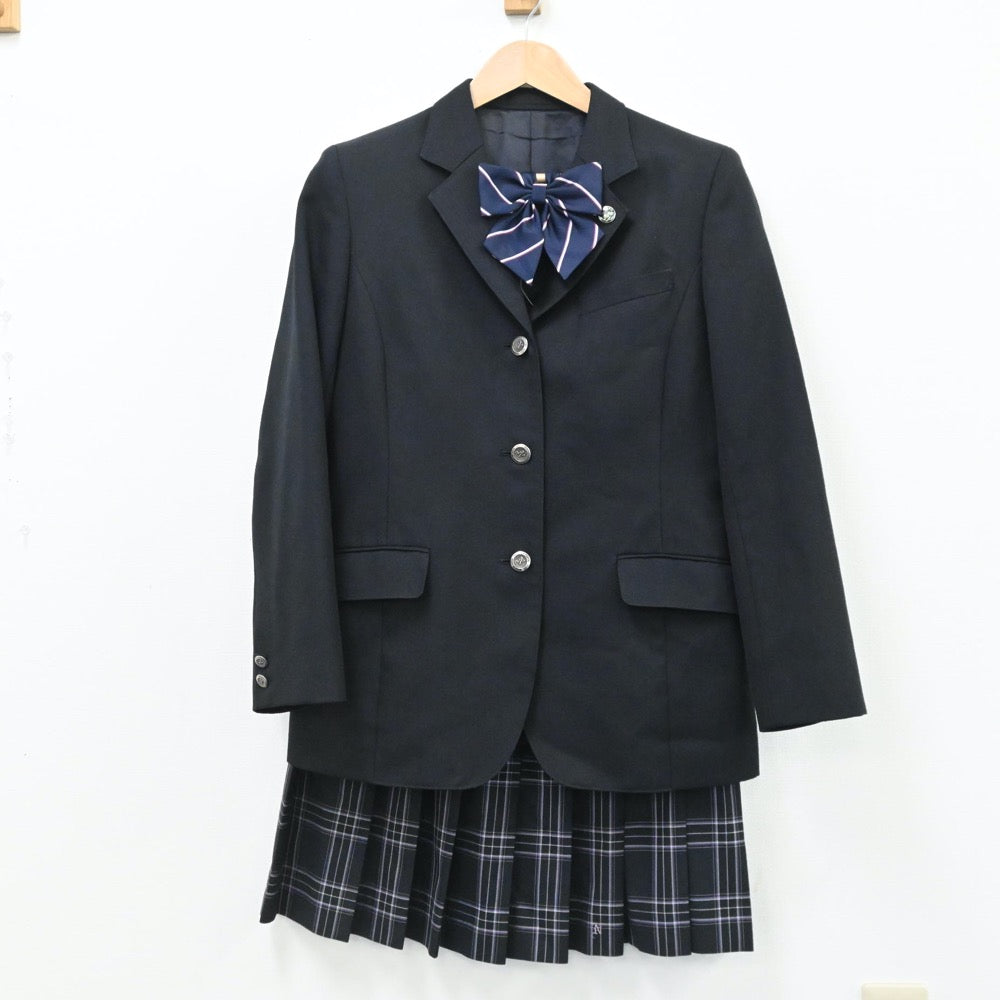 【中古】神奈川県 神奈川県立二宮高等学校 女子制服 4点（ブレザー・スカート・スカート）sf005882