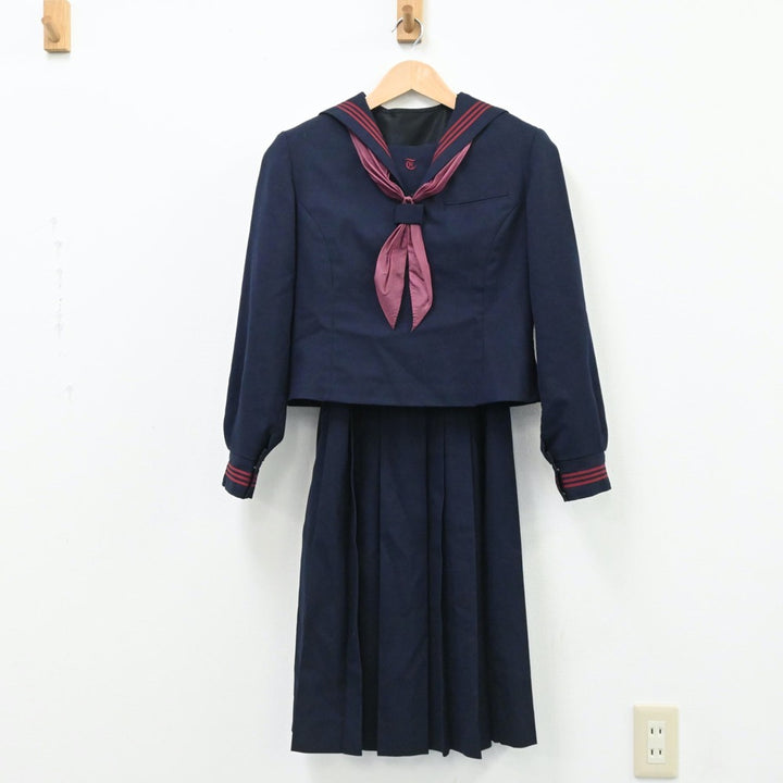 【中古制服】東京都 帝京大学中学校 女子制服 3点（セーラー服・ジャンパースカート）sf005886【リサイクル学生服】 | 中古制服通販パレイド