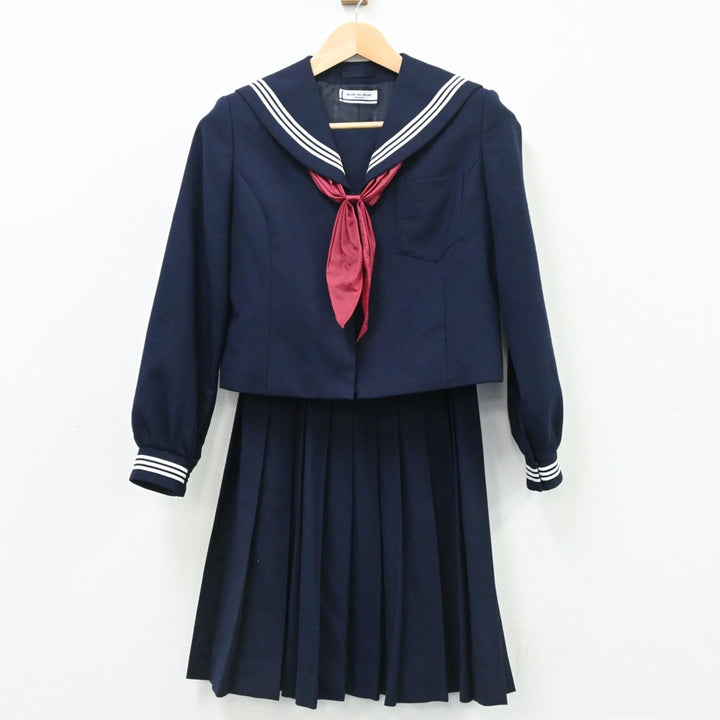 中古制服】青森県 青森市立甲田中学校 女子制服 3点（セーラー服・スカート）sf005893【リサイクル学生服】 | 中古制服通販パレイド