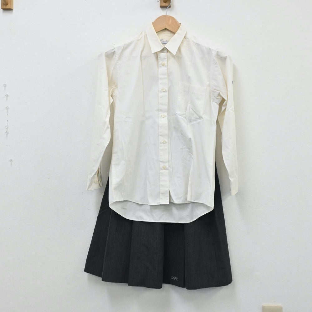 【中古】広島県 広島市立舟入高等学校 女子制服 5点（ブレザー・ニット・シャツ・スカート）sf005904