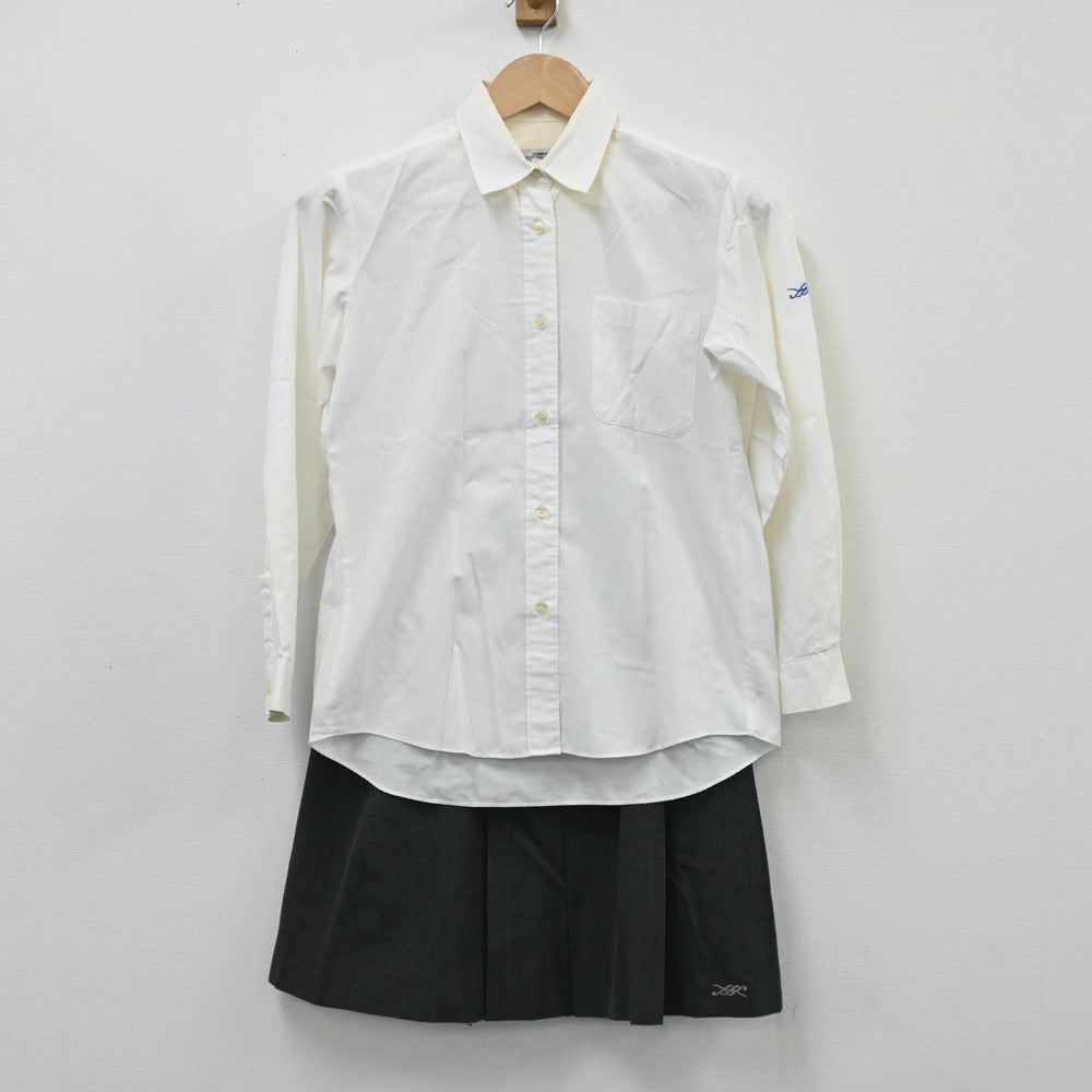 【中古】広島県 広島市立舟入高等学校 女子制服 3点（ニット・シャツ・スカート）sf005905