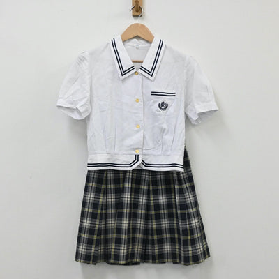 【中古】東京都 淑徳高等学校 女子制服 2点（シャツ・スカート）sf005919