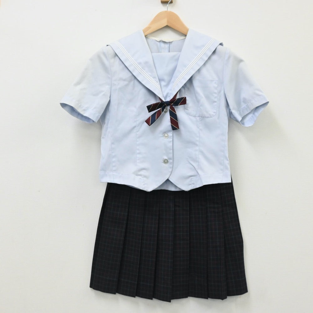 【中古】高知県 高知県立山田高等学校 女子制服 7点（ブレザー・セーラー服・シャツ・ベスト・スカート）sf005920