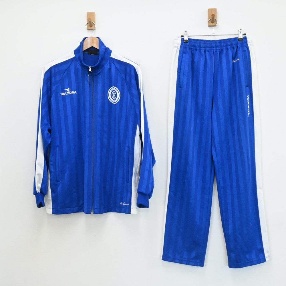 【中古】大阪府 大阪市立都島工業高校 男子制服 2点（ジャージ 上・ジャージ 下）sf005939