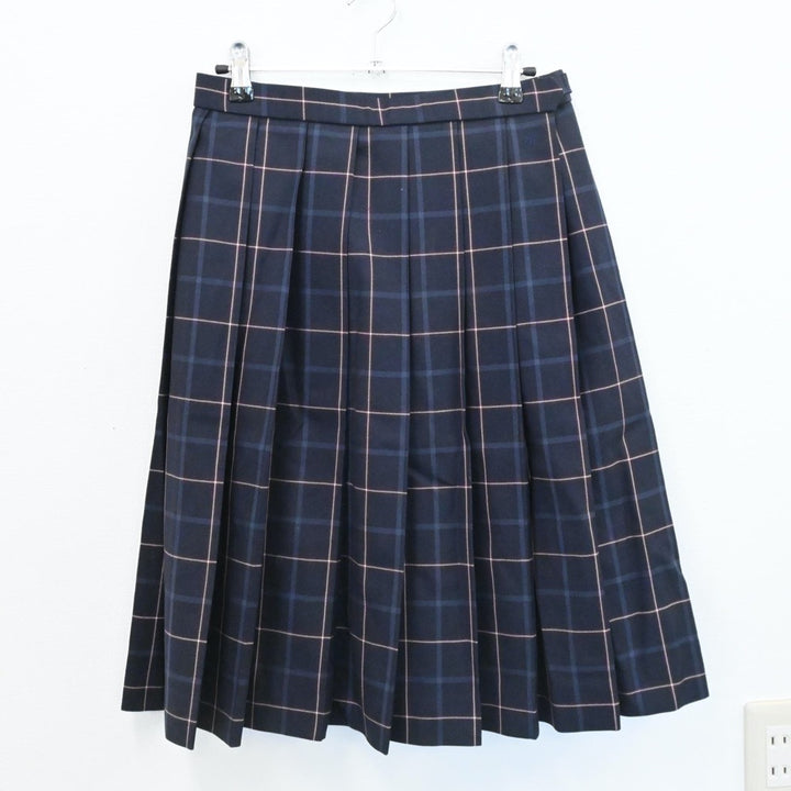 【中古】茨城県 麗澤高校 女子制服 4点（ブレザー・ニットベスト・スカート）sf005945