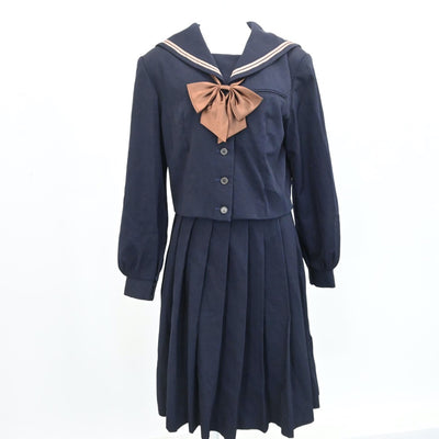 【中古】岡山県 岡山南高等学校 女子制服 4点（ブレザー・セーラー服・スカート）sf005989