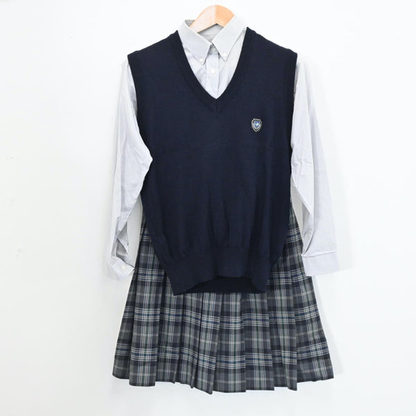 大阪府 槻の木高等学校 女子制服 3点 sf005993