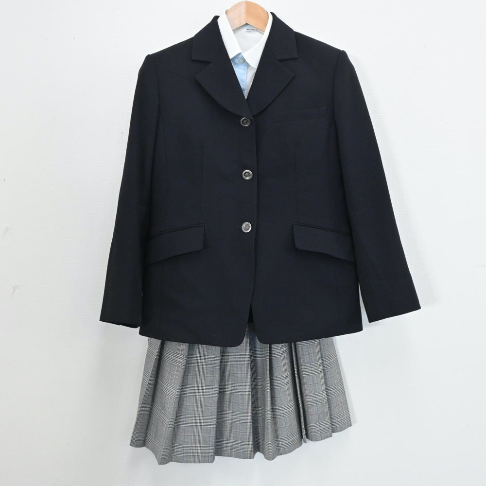 【中古】埼玉県 淑徳与野高等学校 女子制服 3点（ブレザー・シャツ・スカート）sf005999