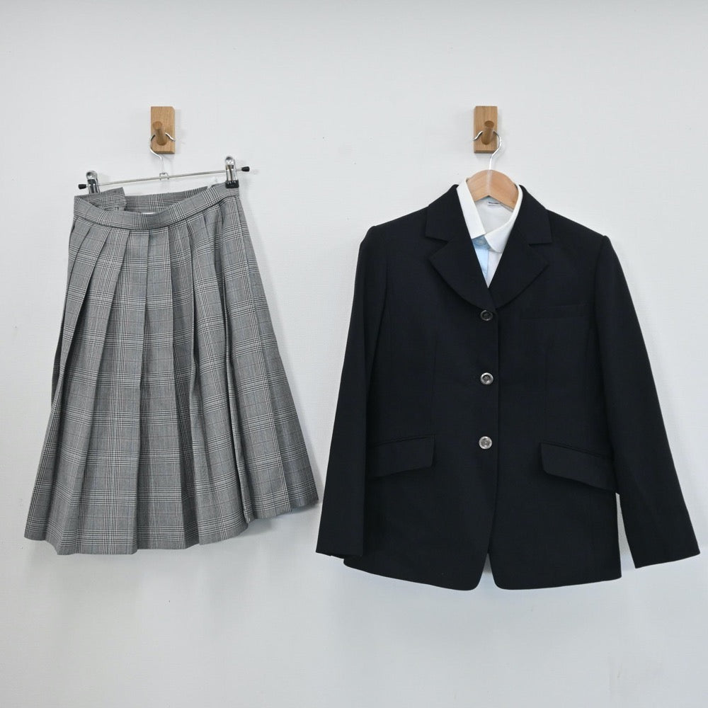 【中古】埼玉県 淑徳与野高等学校 女子制服 3点（ブレザー・シャツ・スカート）sf005999