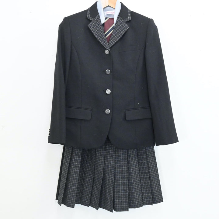 中古制服】大阪府 伯太高等学校 女子制服 5点（ブレザー・シャツ