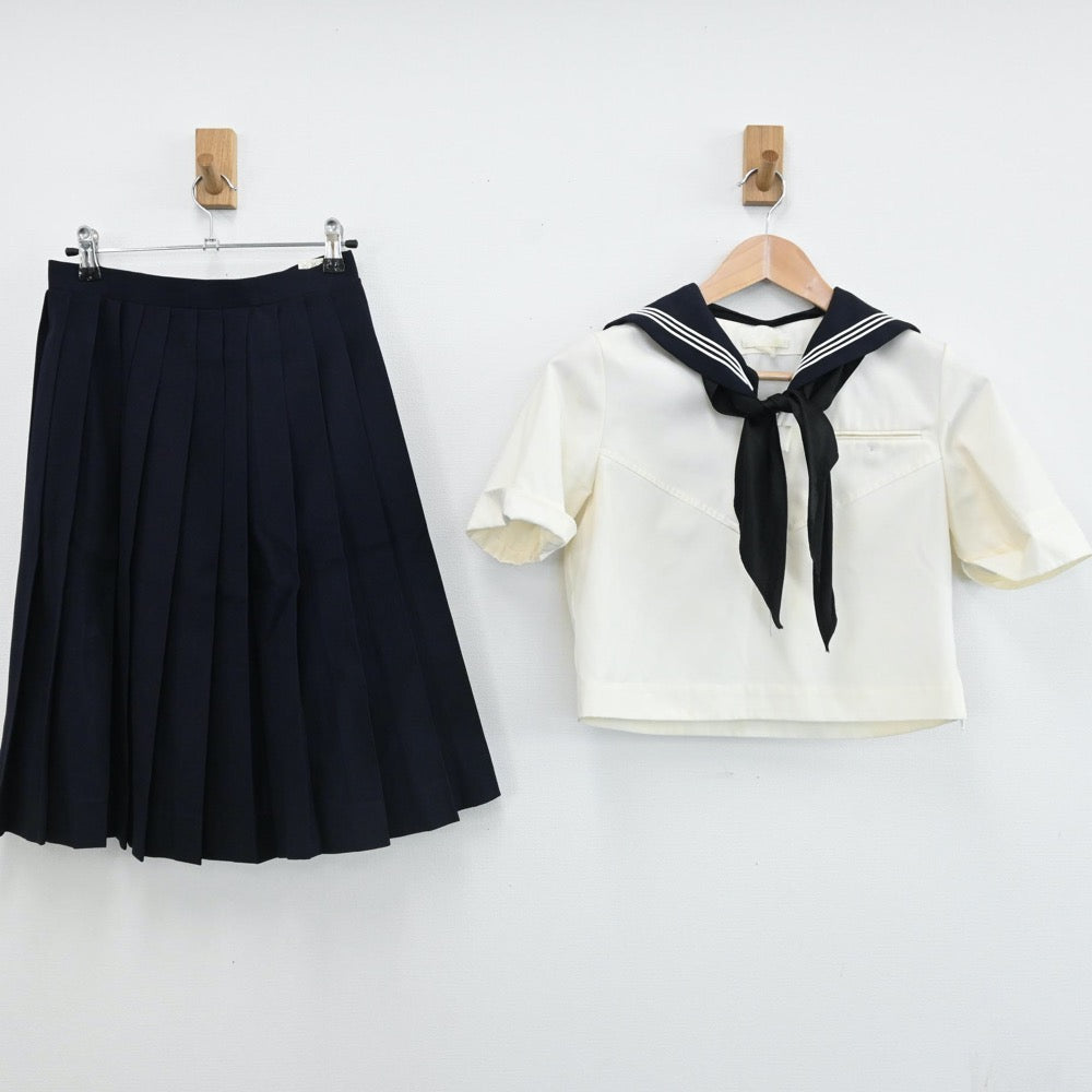 【中古】東京都 國學院久我山高等学校 女子制服 4点（セーラー服・スカート）sf006015