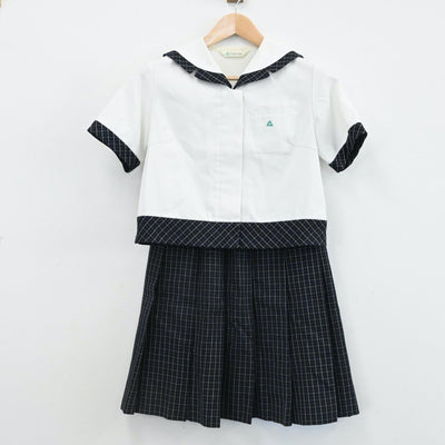 【中古】茨城県 常磐大学高等学校 女子制服 3点（セーラー服・スカート）sf006073