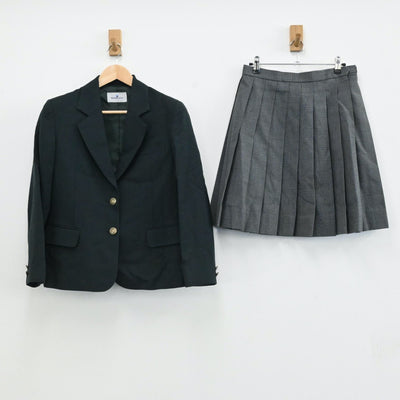 【中古】神奈川県 横浜市立芹が谷中学校 女子制服 3点（ブレザー・スカート）sf006090