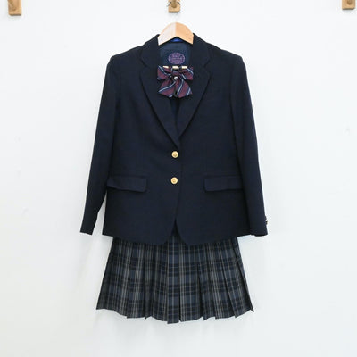 【中古】神奈川県 みなと総合高等学校 女子制服 4点（ブレザー・スカート）sf006092