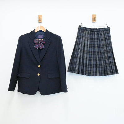 【中古】神奈川県 みなと総合高等学校 女子制服 4点（ブレザー・スカート）sf006092