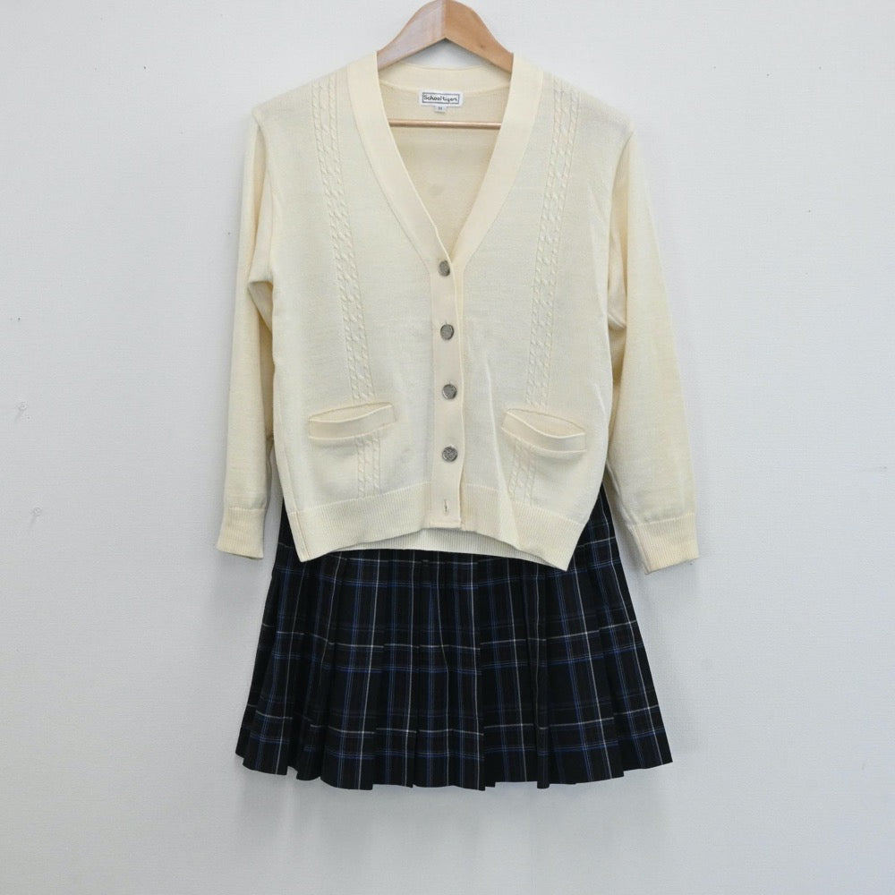 【中古】東京都 東京家政学院高等学校 女子制服 5点（ブレザー・スカート・ニット）sf006097