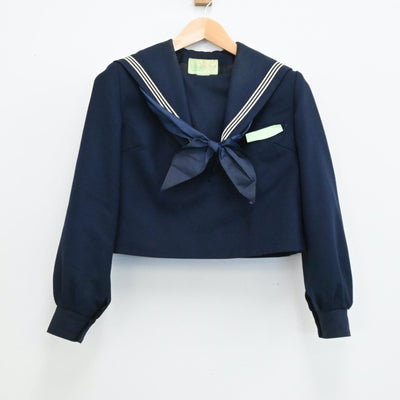 【中古】福岡県 博多中学校 女子制服 3点（セーラー服・ジャンパースカート）sf006107