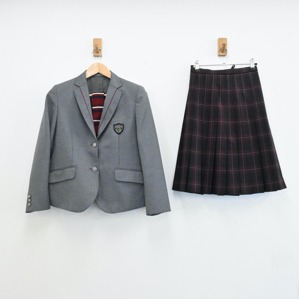 中古制服】岡山県 岡山理科大学附属高等学校 女子制服 4点（ブレザー・スカート・ニット）sf006130【リサイクル学生服】 | 中古制服通販パレイド