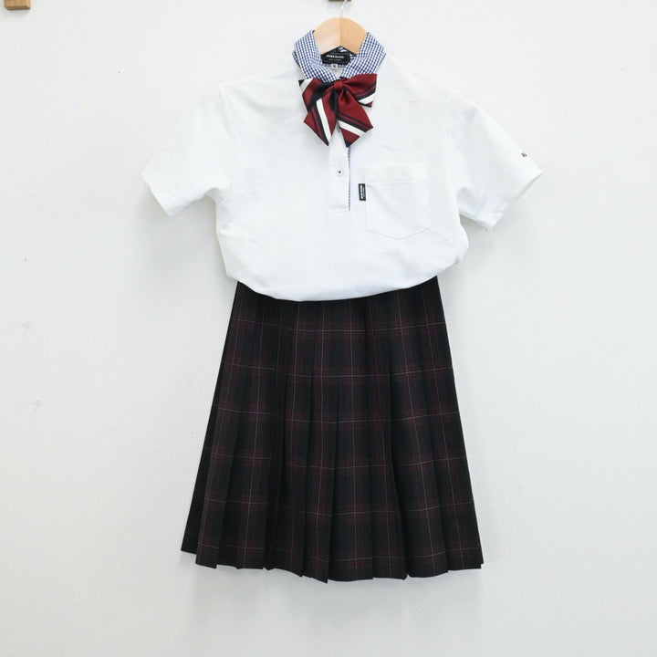 中古制服】岡山県 岡山理科大学附属高等学校 女子制服 5点（シャツ・スカート・ニットベスト）sf006131【リサイクル学生服】 | 中古制服 通販パレイド