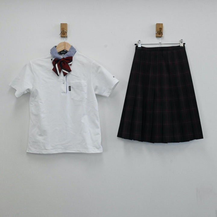 【中古制服】岡山県 岡山理科大学附属高等学校 女子制服 5点（シャツ・スカート・ニットベスト）sf006131【リサイクル学生服】 | 中古制服 通販パレイド