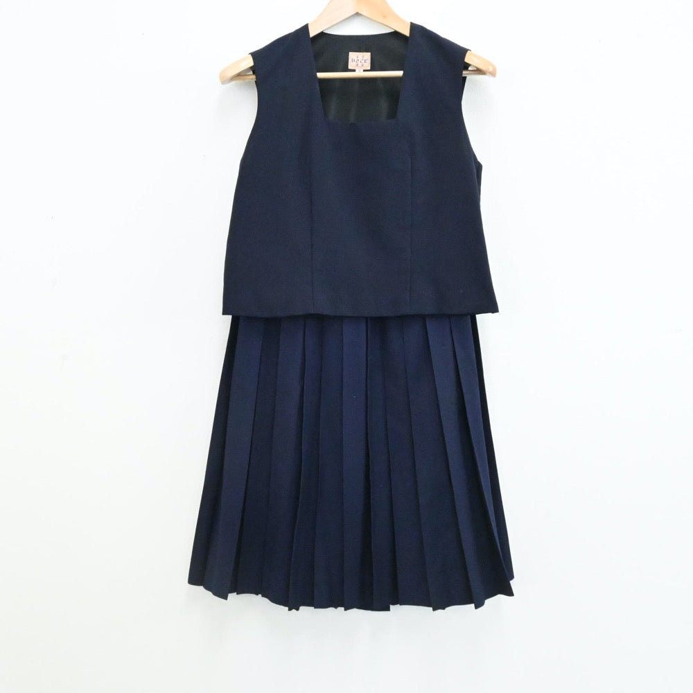 【中古】岩手県 盛岡第二高等学校 女子制服 5点（ブレザー・スカート・ベスト・シャツ）sf006146