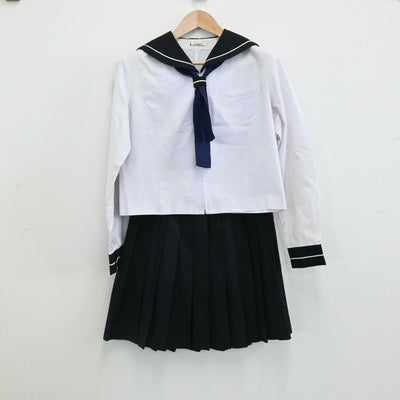 【中古】愛知県 修文女子高等学校 女子制服 4点（セーラー服・スカート）sf006163