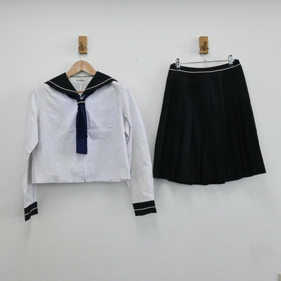 【中古】愛知県 修文女子高等学校 女子制服 4点（セーラー服・スカート）sf006163