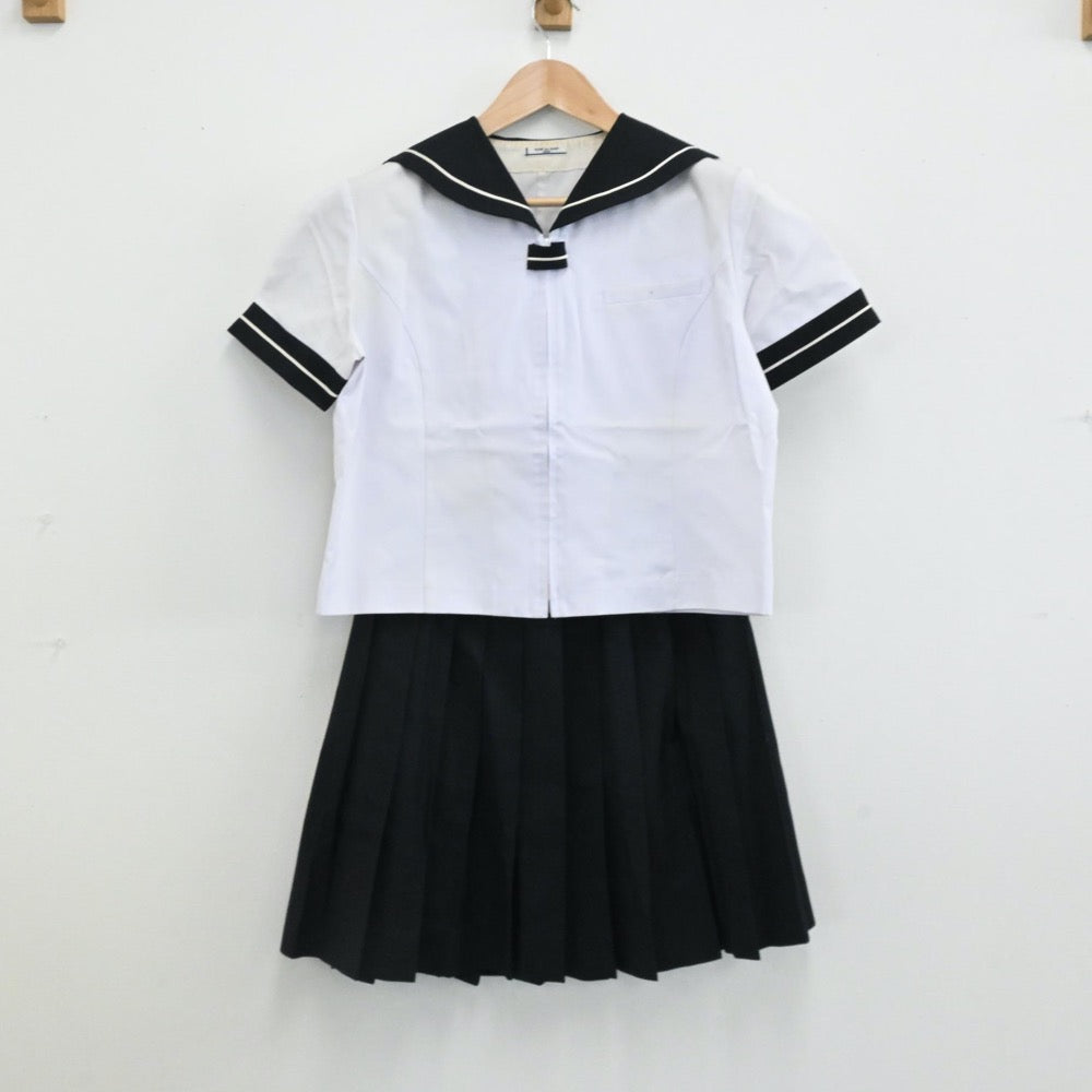 【中古】愛知県 修文女子高等学校 女子制服 4点（セーラー服・スカート）sf006163