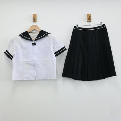 【中古】愛知県 修文女子高等学校 女子制服 4点（セーラー服・スカート）sf006163