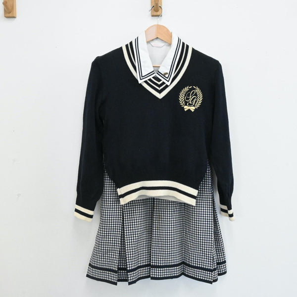 【中古制服】東京都 目黒星美学園高等学校 女子制服 4点（シャツ・ニット・スカート・スカート）sf006227【リサイクル学生服】 | 中古制服 通販パレイド