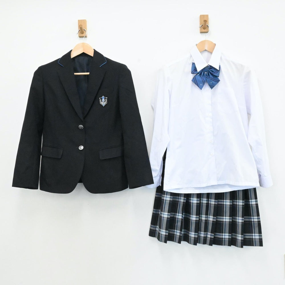 【中古】大阪府 大阪府立渋谷高等学校 女子制服 4点（ブレザー・シャツ・スカート）sf006267