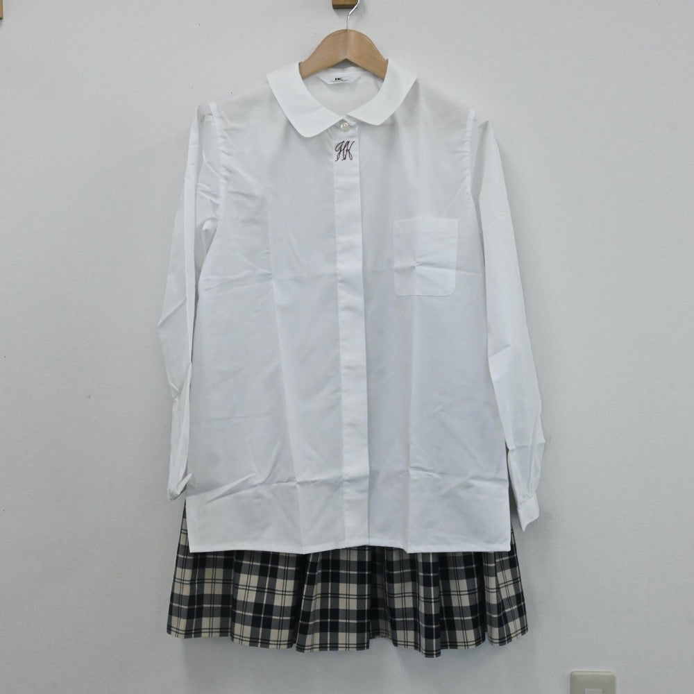 【中古】熊本県 秀岳館高校 女子制服 3点（セーラー服・シャツ・スカート）sf006269