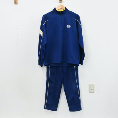 【中古】茨城県 青藍泰斗高等学校 男子制服 3点（ジャージ 上・ジャージ 下・体操服 下）sf006304