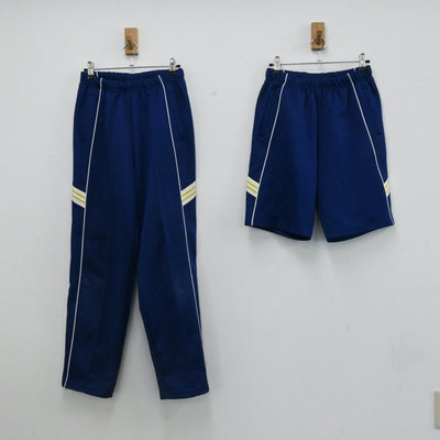 【中古】茨城県 青藍泰斗高等学校 男子制服 3点（ジャージ 上・ジャージ 下・体操服 下）sf006304