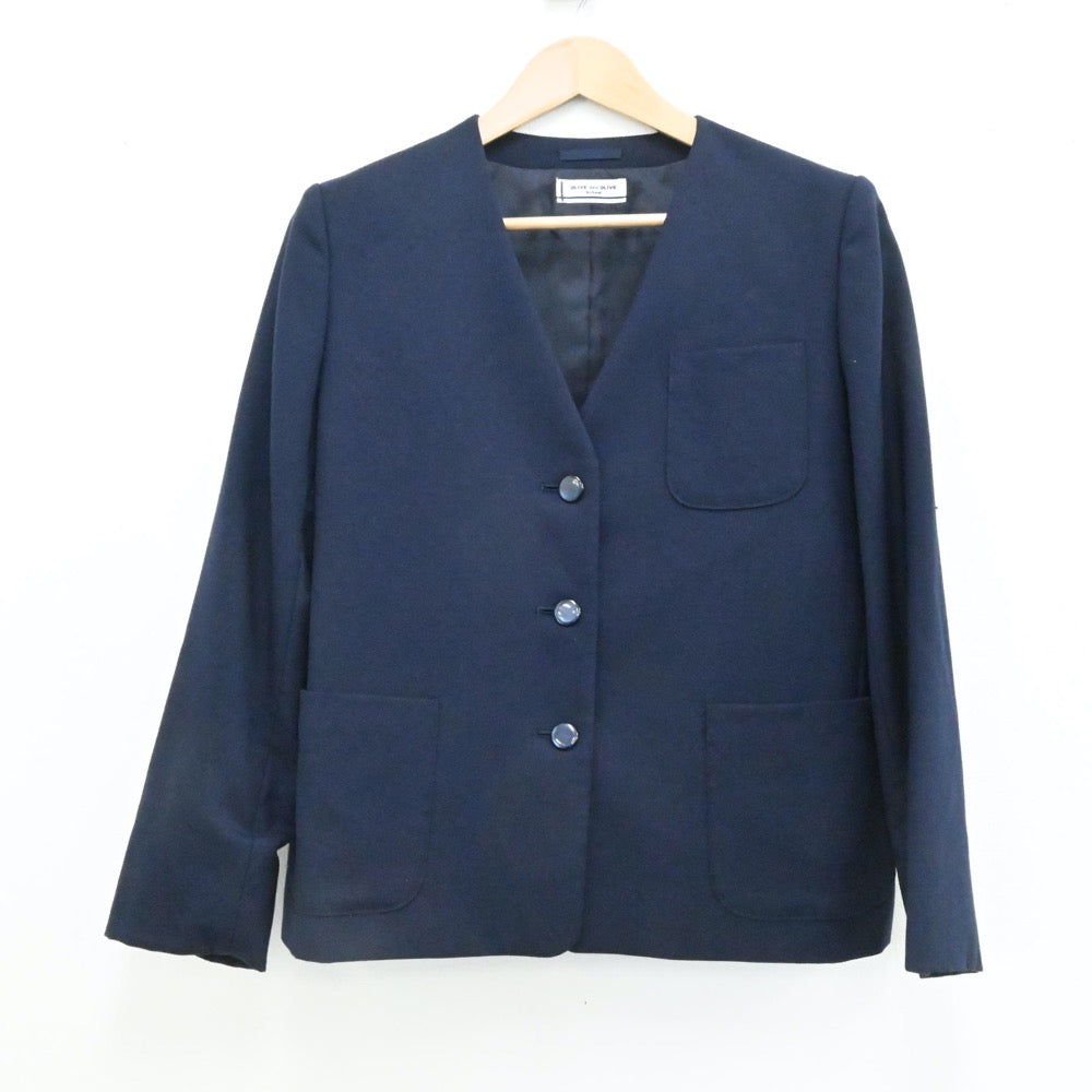 【中古】群馬県 館林市第四中学校 女子制服 3点（ブレザー・シャツ・ジャンパースカート）sf006306