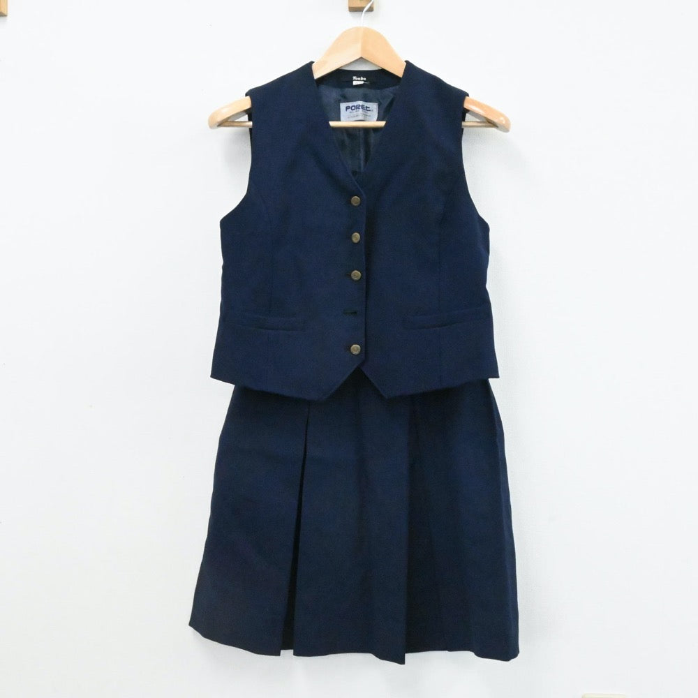 【中古】滋賀県 玉川高校 女子制服 4点（ブレザー・ベスト・スカート）sf006308