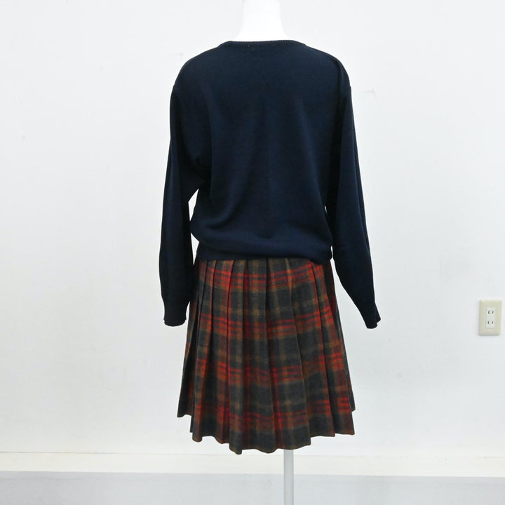 【中古制服】東京都 頌栄女子学院中学校 女子制服 2点（ニット・スカート）sf006318【リサイクル学生服】 | 中古制服通販パレイド